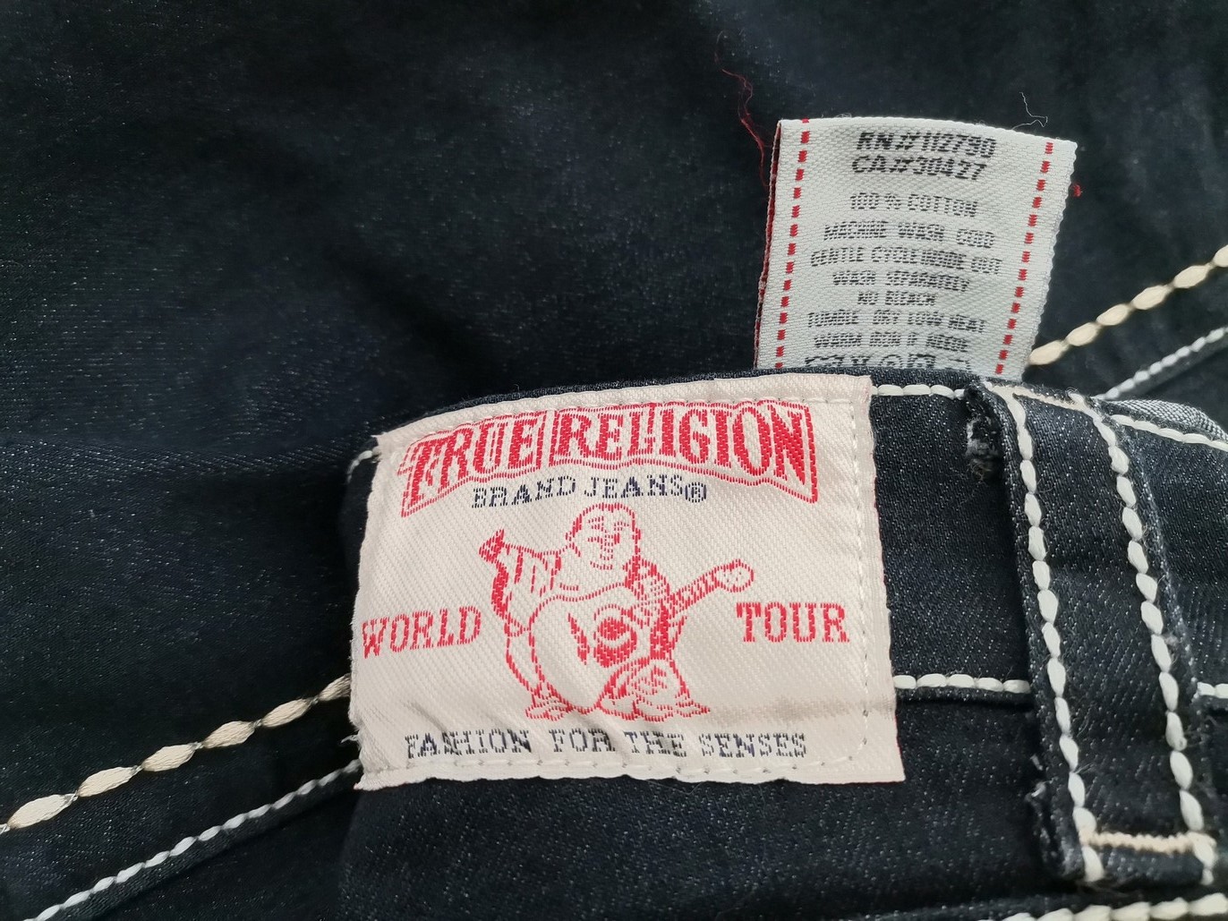 IMG_20220216_122307.jpg TRUE RELIGION Rozmiar 27 Kolor Granatowy Spodnie Jeansy Materiał Bawełna 100%