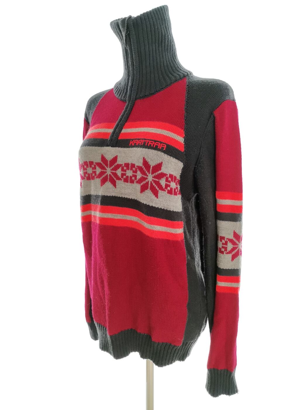 IMG_20220217_140227.jpg Kari Traa Rozmiar L Kolor Szary High Neck Sweter Długi rękaw Materiał Wełna Gruba dzianina