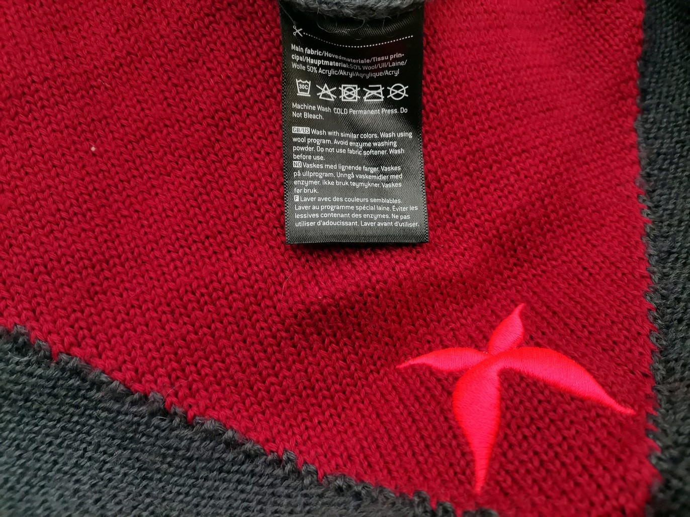 IMG_20220217_140328.jpg Kari Traa Rozmiar L Kolor Szary High Neck Sweter Długi rękaw Materiał Wełna Gruba dzianina