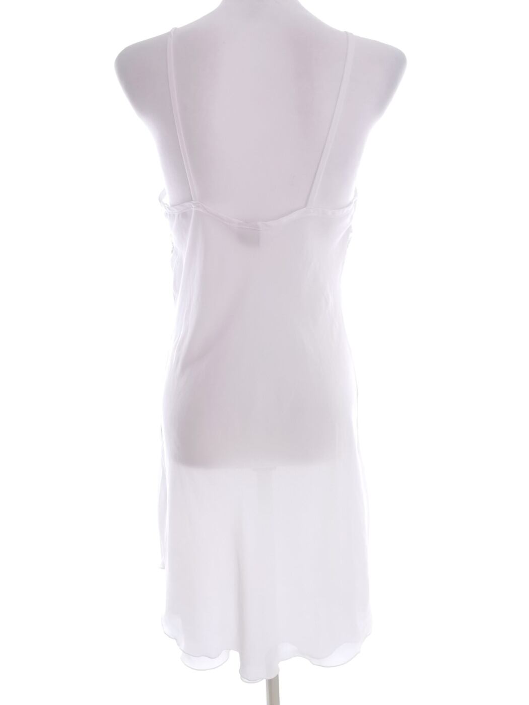 Rachel lingerie Rozmiar 2 (38) Kolor Biały Odkryte Ramiona Sukienka Slip Bezrękawnik Do Kolan Rachel lingerie Rozmiar 2 (38) Kolor Biały Odkryte Ramiona Sukienka Slip Bezrękawnik Do Kolan