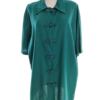 MAGGIE LAWRENCE Rozmiar 18/20 (46/48) Kolor Turkusowy Kołnierz Sukienka Koszulowa Rękaw 3/4 Krótka Materiał Rayon 100%