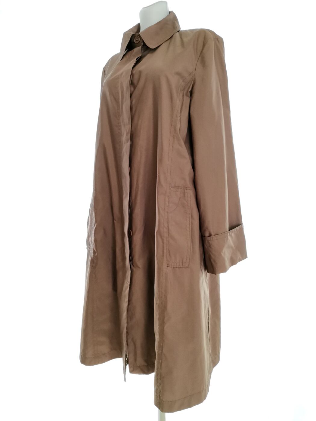 IMG_20220222_102548.jpg ZARA BASIC Rozmiar XL Kolor Brązowy Płaszcz Długi rękaw