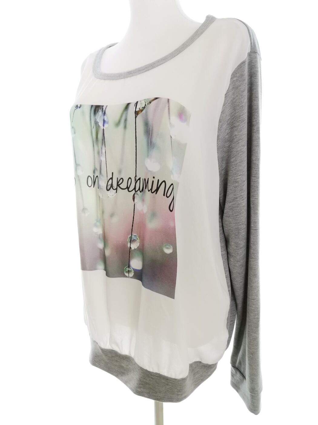 Forever 21 Rozmiar 2XL Kolor Szary Okrągły dekolt Tunika Bluzka Długi rękaw Forever 21 Rozmiar 2XL Kolor Szary Okrągły dekolt Tunika Bluzka Długi rękaw