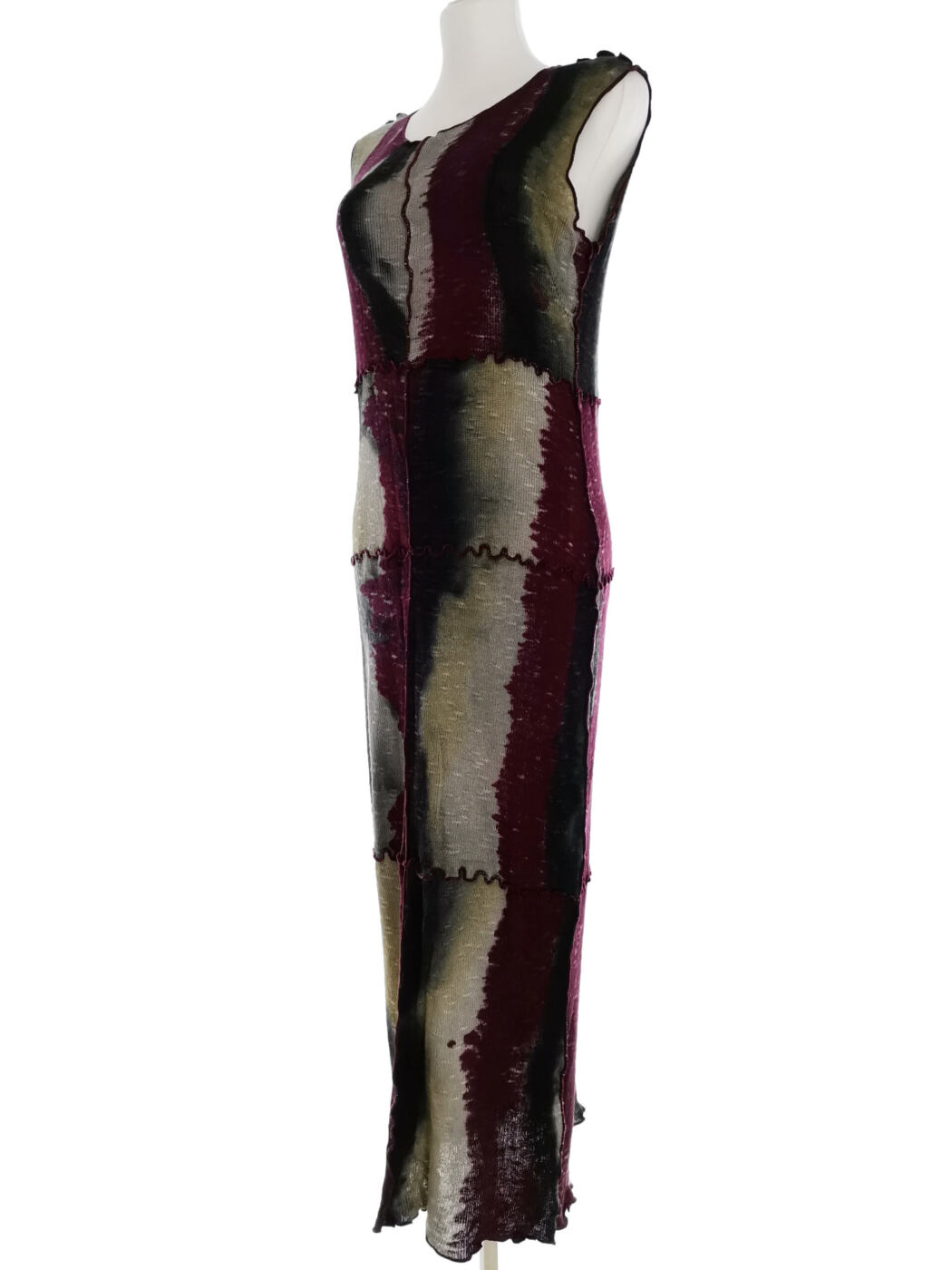 Namaste Rozmiar S/M Kolor Purpurowy Okrągły dekolt Sukienka Maxi Bezrękawnik Długa Materiał Rayon 100% Namaste Rozmiar S/M Kolor Purpurowy Okrągły dekolt Sukienka Maxi Bezrękawnik Długa Materiał Rayon 100%