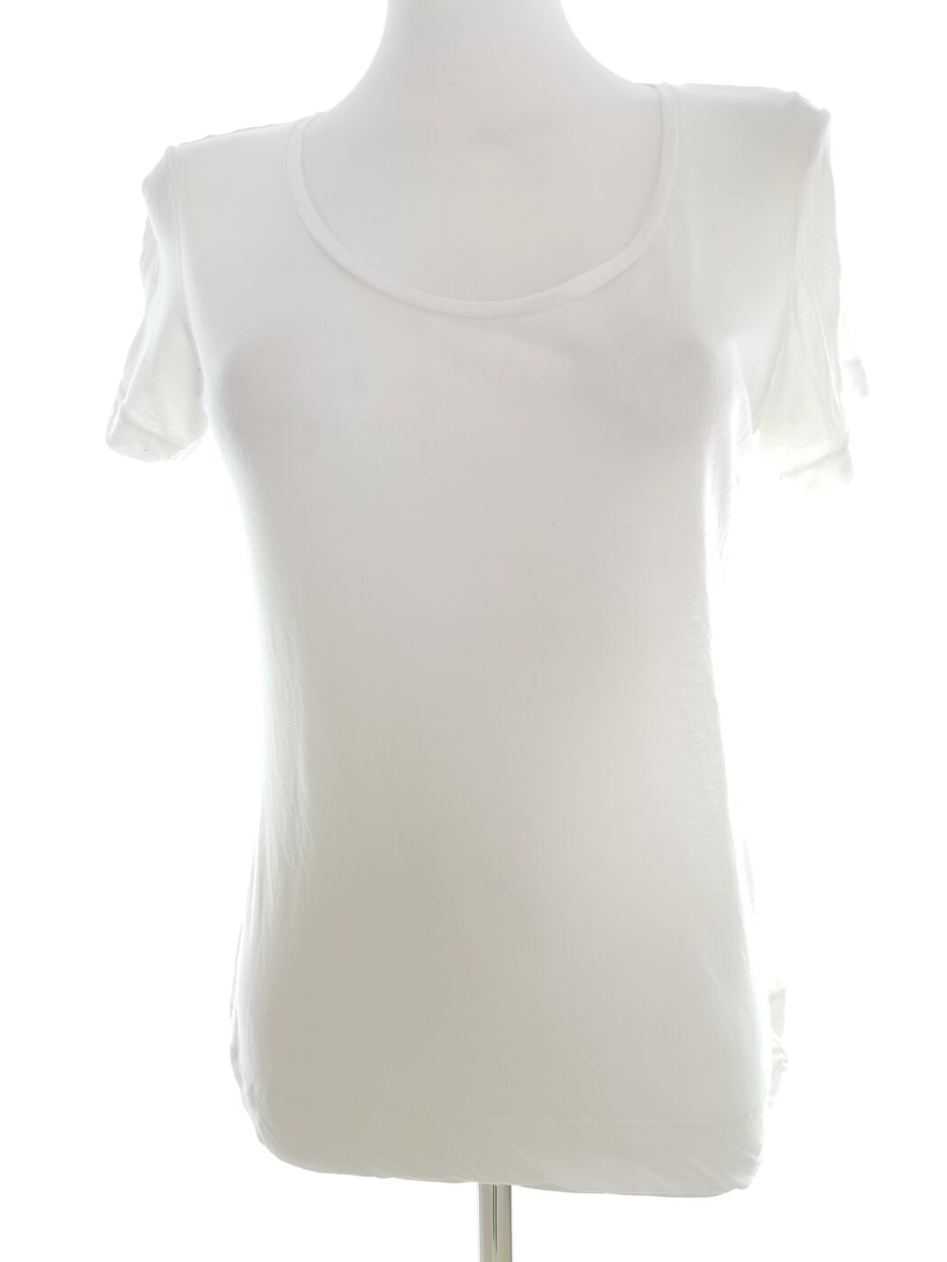 Mexx Rozmiar M Kolor Biały Okrągły dekolt T-Shirt Krótki rękaw Materiał Lyocell 100%