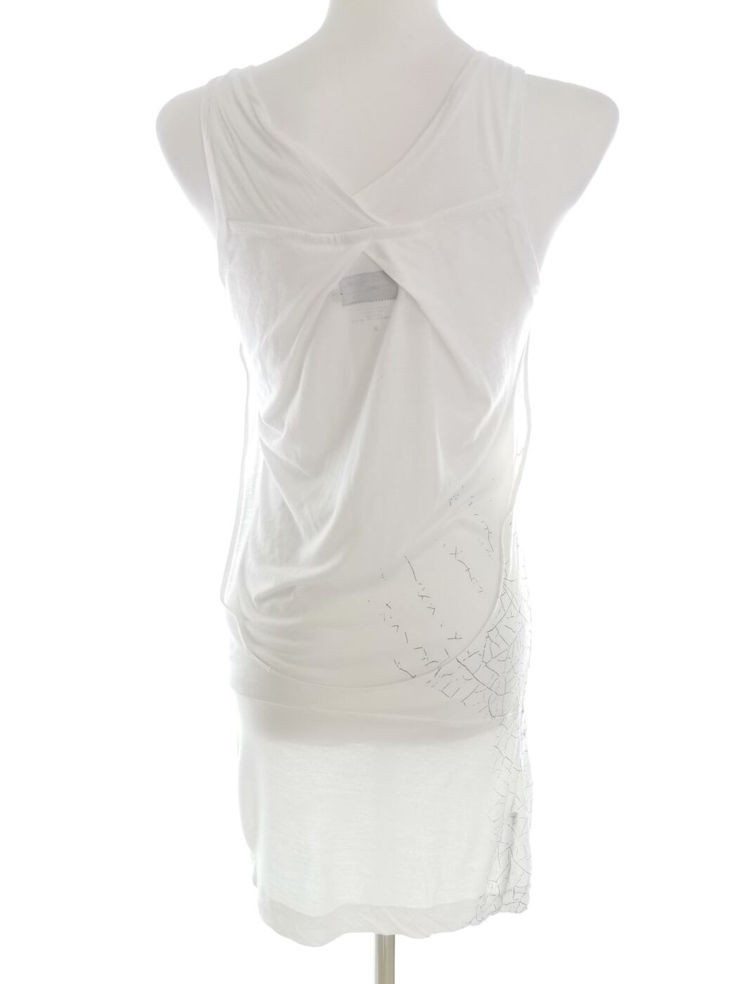 G-Star Raw Rozmiar S Kolor Biały Okrągły dekolt Sukienka Bodycon Bezrękawnik Do Kolan Materiał Modal 100% G-Star Raw Rozmiar S Kolor Biały Okrągły dekolt Sukienka Bodycon Bezrękawnik Do Kolan Materiał Modal 100%