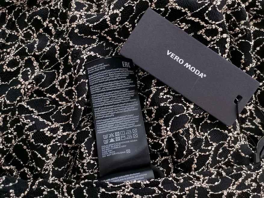 Vero moda Rozmiar S Kolor Czarny Pół golf Bluzka Długi rękaw