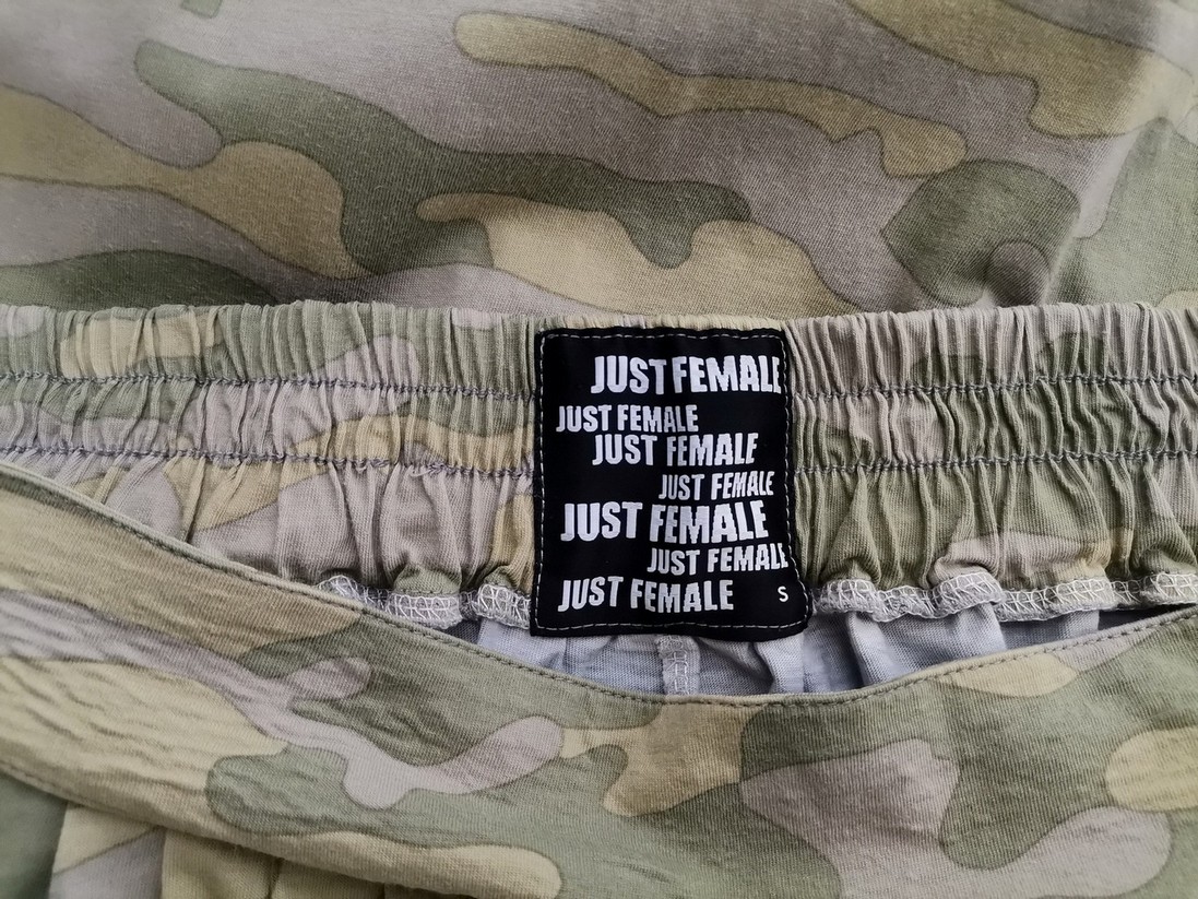 Just female Rozmiar S Kolor Zielony Kamuflaż Spodnie Casual