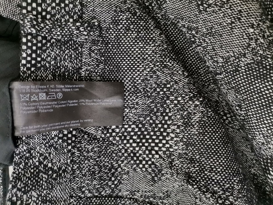 IMG_20220223_111417.jpg Filippa k Rozmiar M Kolor Czarny Spodnie Eleganckie Materiał Bawełna