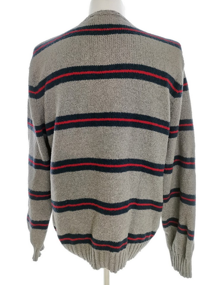 IMG_20220223_124841.jpg Polo Ralph Lauren Rozmiar XL Kolor Szary Pasy Męski Sweter Długi rękaw Materiał Bawełna 100%