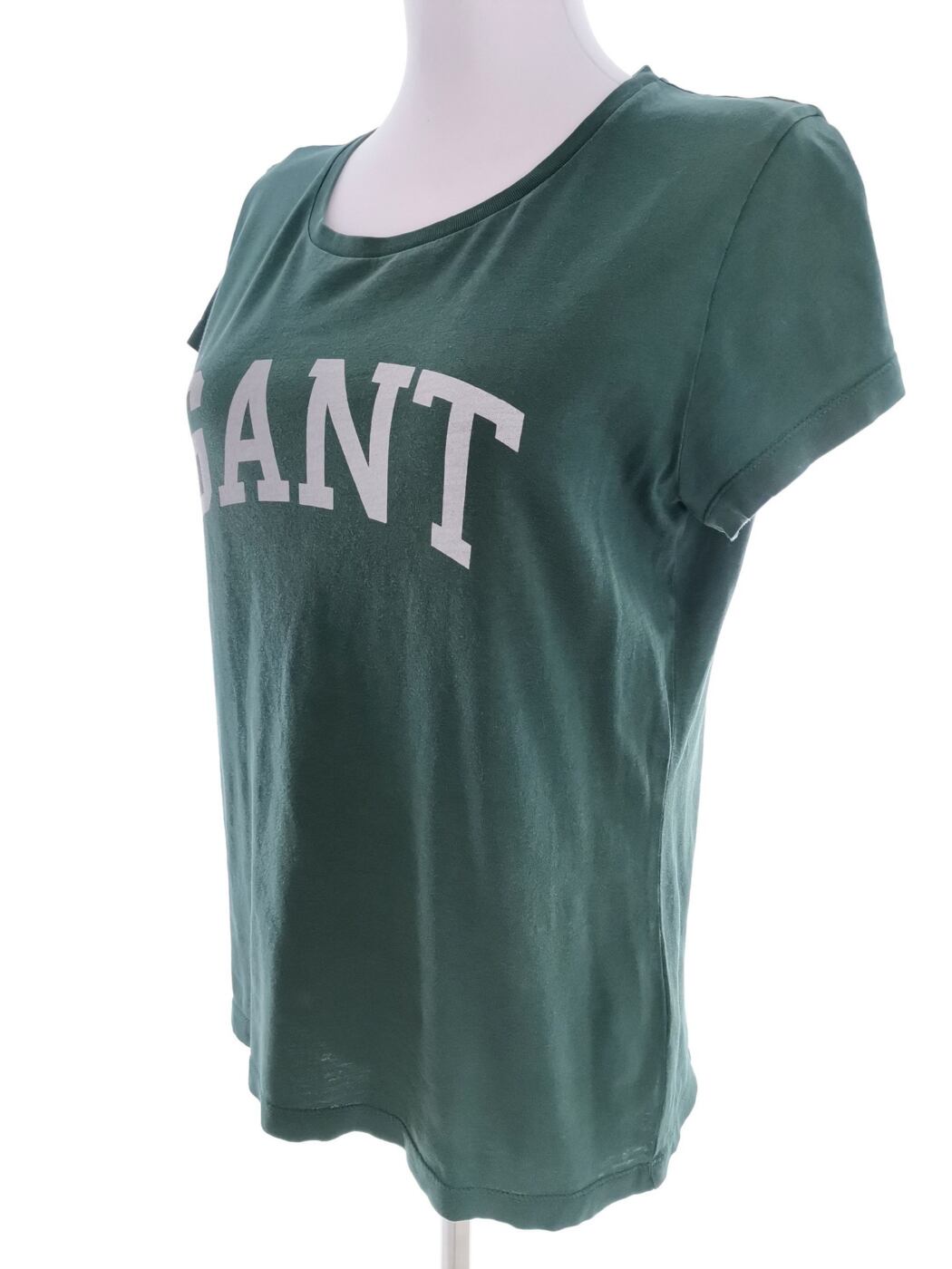 Gant Rozmiar M Kolor Zielony Crew Neck T-Shirt Krótki rękaw Materiał Bawełna 100%