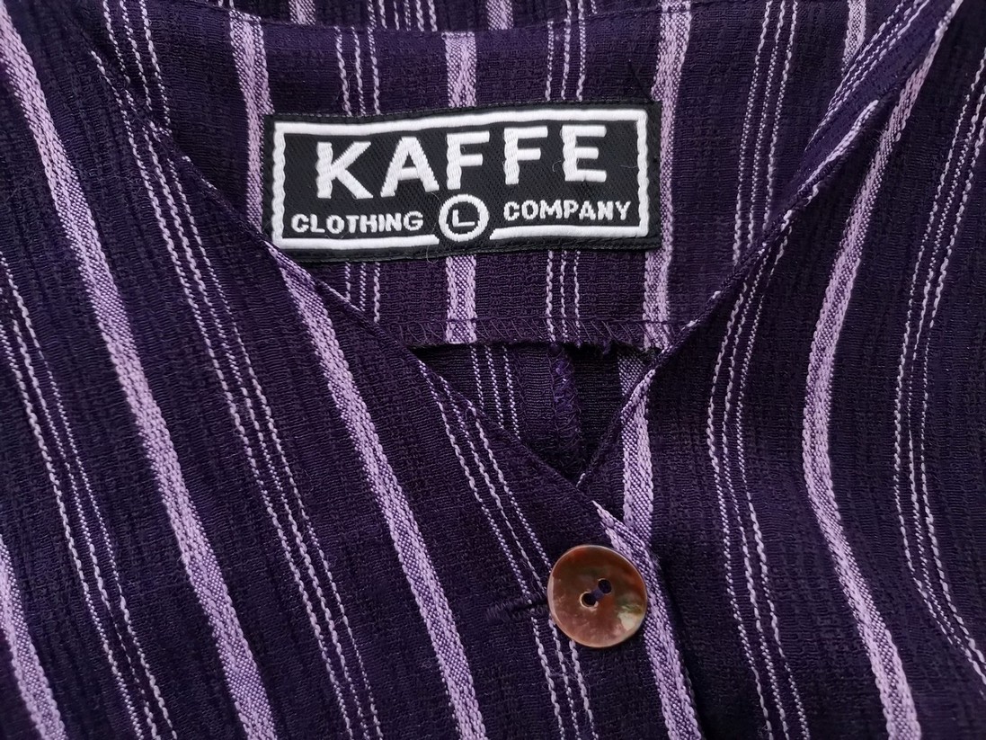 Kaffe Rozmiar L Pasy W serek Sukienka Koszulowa Długi rękaw Krótka Materiał Wiskoza Kaffe Rozmiar L Pasy W serek Sukienka Koszulowa Długi rękaw Krótka Materiał Wiskoza