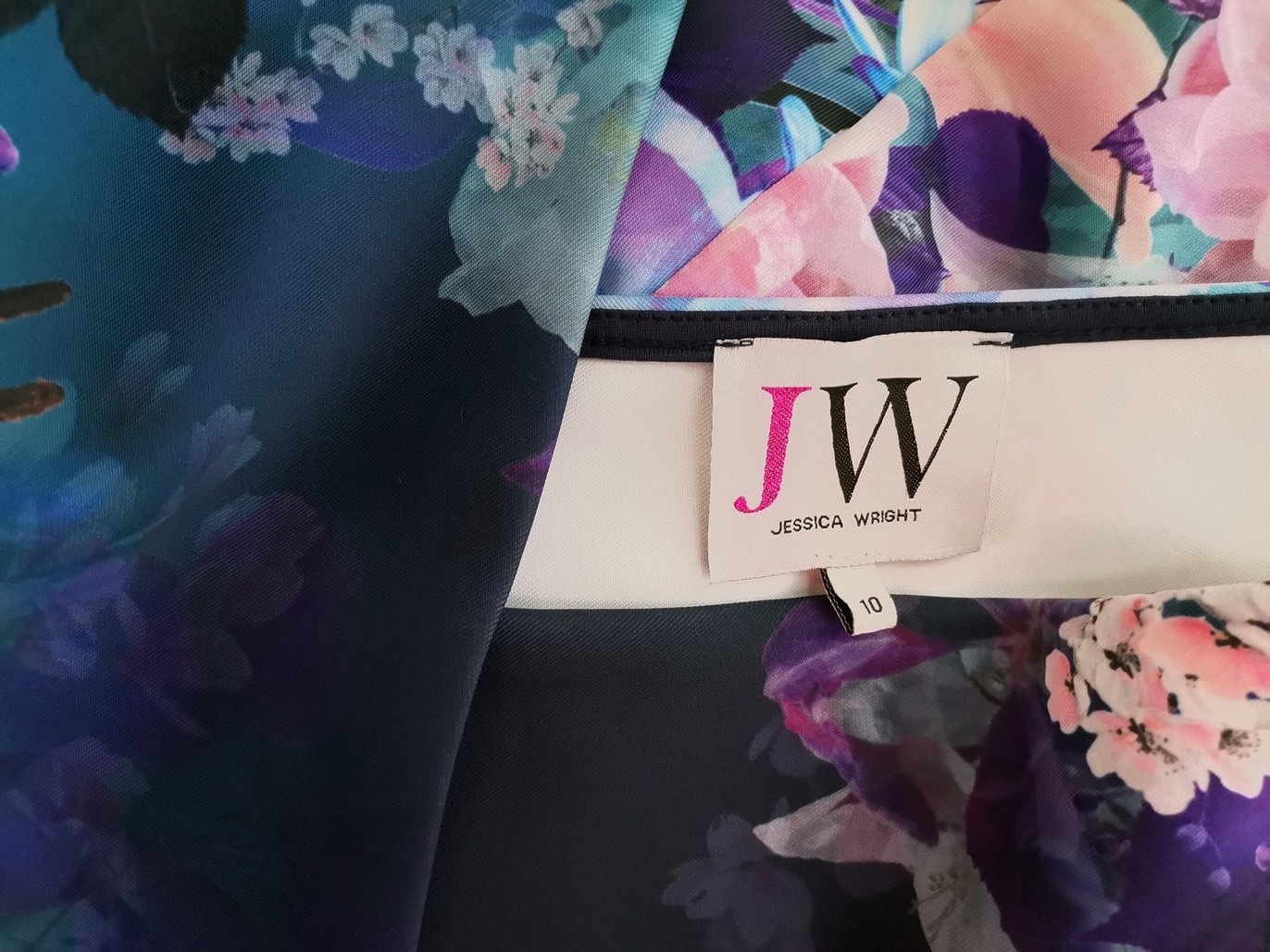 JESSICA WRIGHT Rozmiar 10 (38) Kolor Granatowy W serek Sukienka Ołówkowa Bezrękawnik Midi JESSICA WRIGHT Rozmiar 10 (38) Kolor Granatowy W serek Sukienka Ołówkowa Bezrękawnik Midi