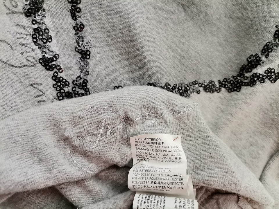 DESIGUAL Rozmiar XS Kolor Szary W serek Sweter Długi rękaw Materiał Bawełna Cienka dzianina