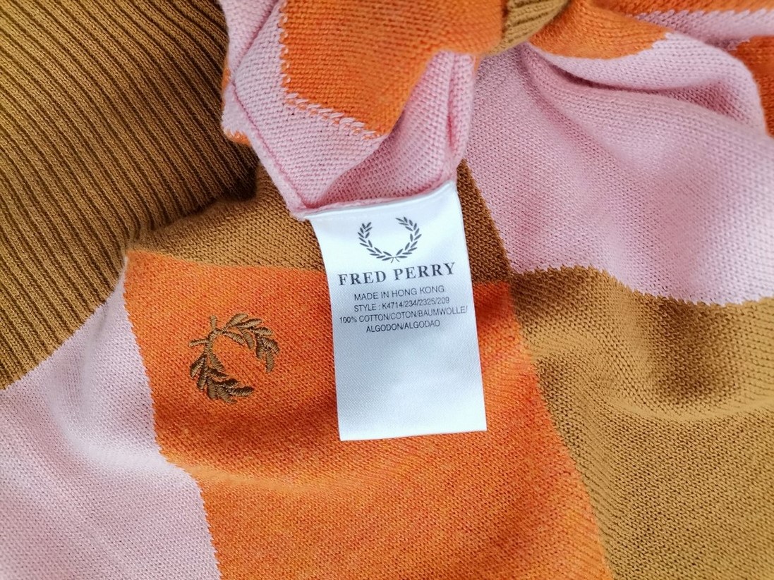 IMG_20220225_142351.jpg Fred Perry Rozmiar 12 (38) Kolor Brązowy Krata Kamizelka Bezrękawnik Materiał Bawełna 100%