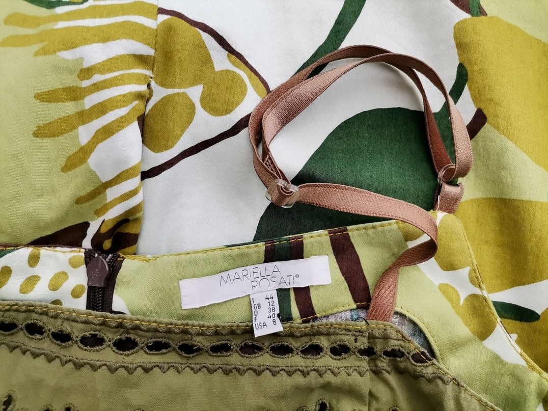 Mariella Rosati Italy Rozmiar 38 Kolor Zielony Halter Sukienka Letnia Bezrękawnik Do Kolan Materiał Bawełna Mariella Rosati Italy Rozmiar 38 Kolor Zielony Halter Sukienka Letnia Bezrękawnik Do Kolan Materiał Bawełna