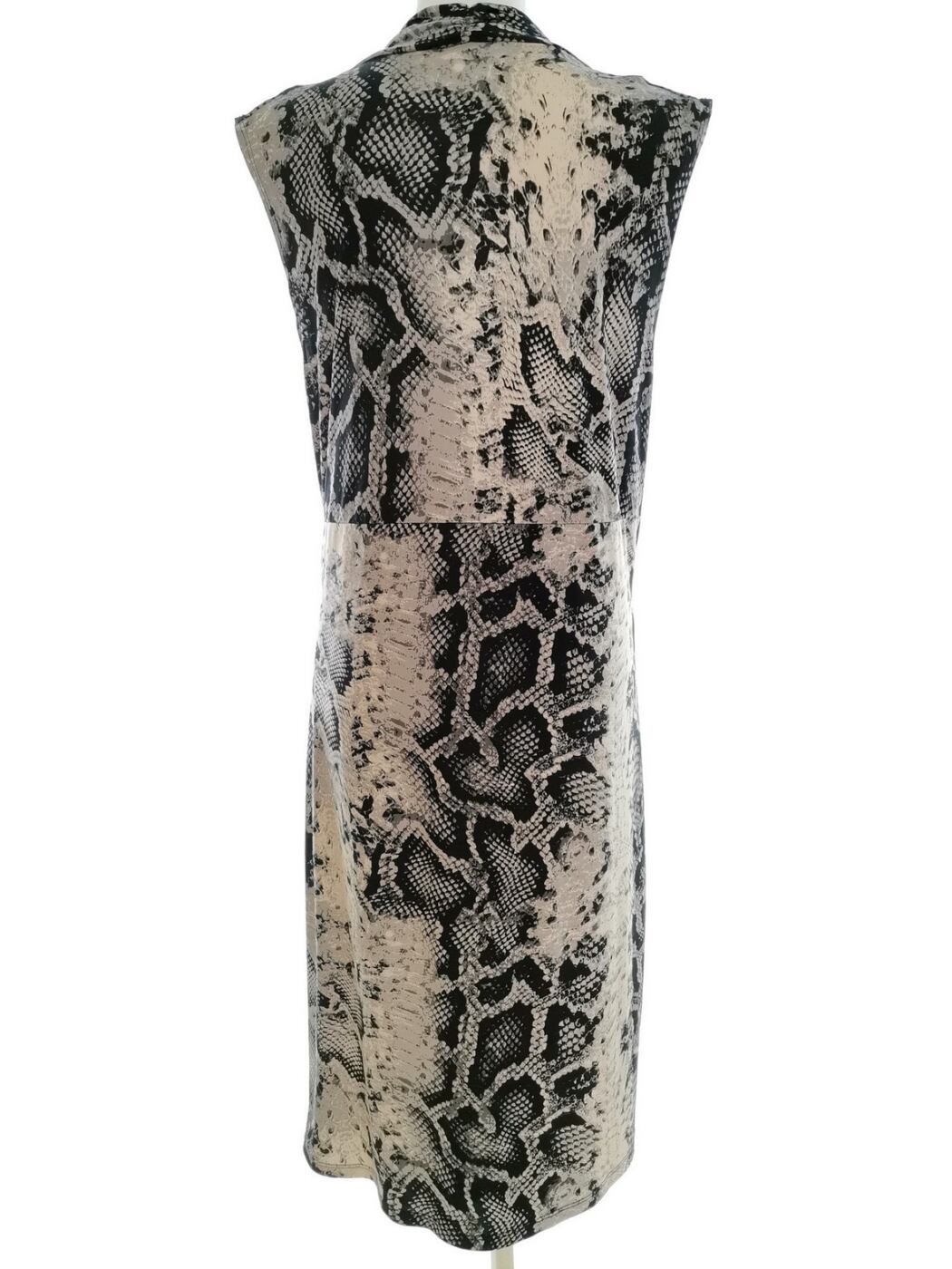 Dorothy perkins Rozmiar 16 (44) Kolor Czarny Drapowany dekolt Sukienka Sheath Krótki rękaw Midi Dorothy perkins Rozmiar 16 (44) Kolor Czarny Drapowany dekolt Sukienka Sheath Krótki rękaw Midi