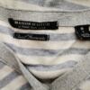 Maison scotch Rozmiar 1 (36) Kolor Szary Pasy W serek Kardigan Zapinany Długi rękaw Materiał Bawełna Cienka dzianina