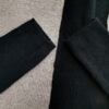 Vintage Rozmiar 38/40 Kolor Czarny Crew Neck Tunika Bluzka Rękaw 3/4