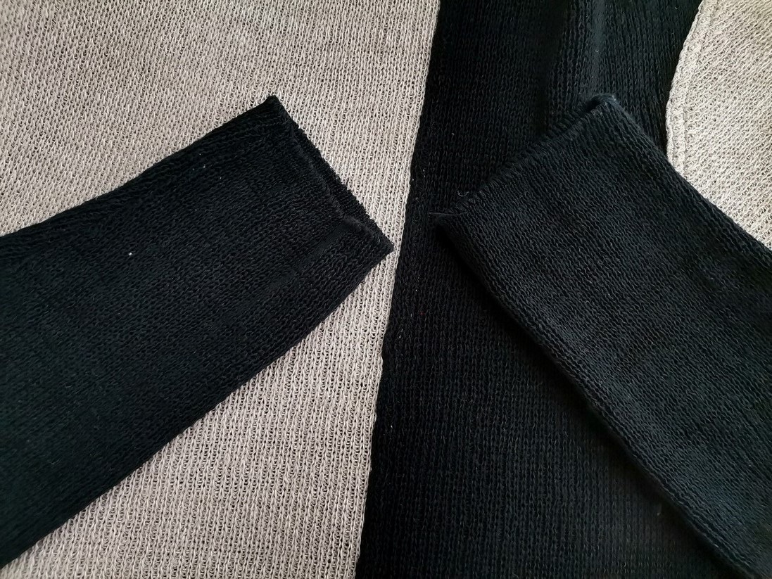 Vintage Rozmiar 38/40 Kolor Czarny Crew Neck Tunika Bluzka Rękaw 3/4 Vintage Rozmiar 38/40 Kolor Czarny Crew Neck Tunika Bluzka Rękaw 3/4