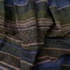Vintage Kolor Zielony Pasy A-Line Spódnica Midi