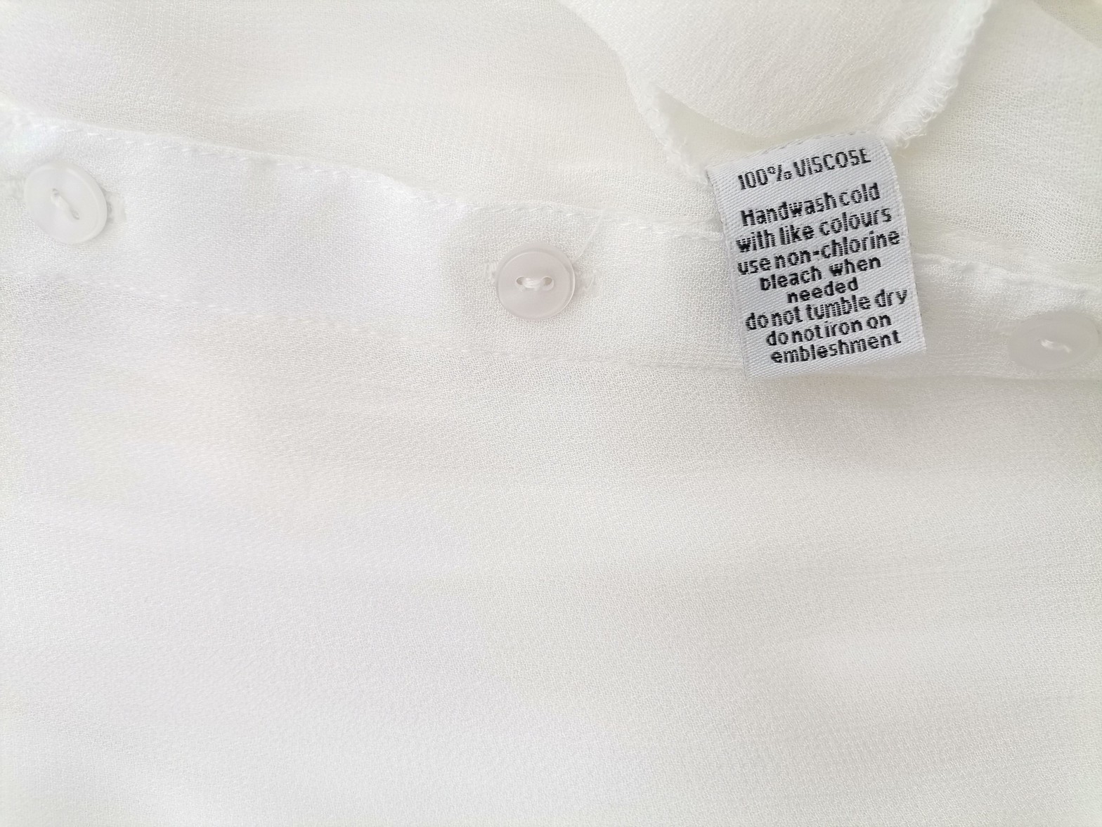 V collection Rozmiar 40 Kolor Biały Kołnierz Bluzka Zapinana Rękaw 3/4 Materiał Wiskoza 100%