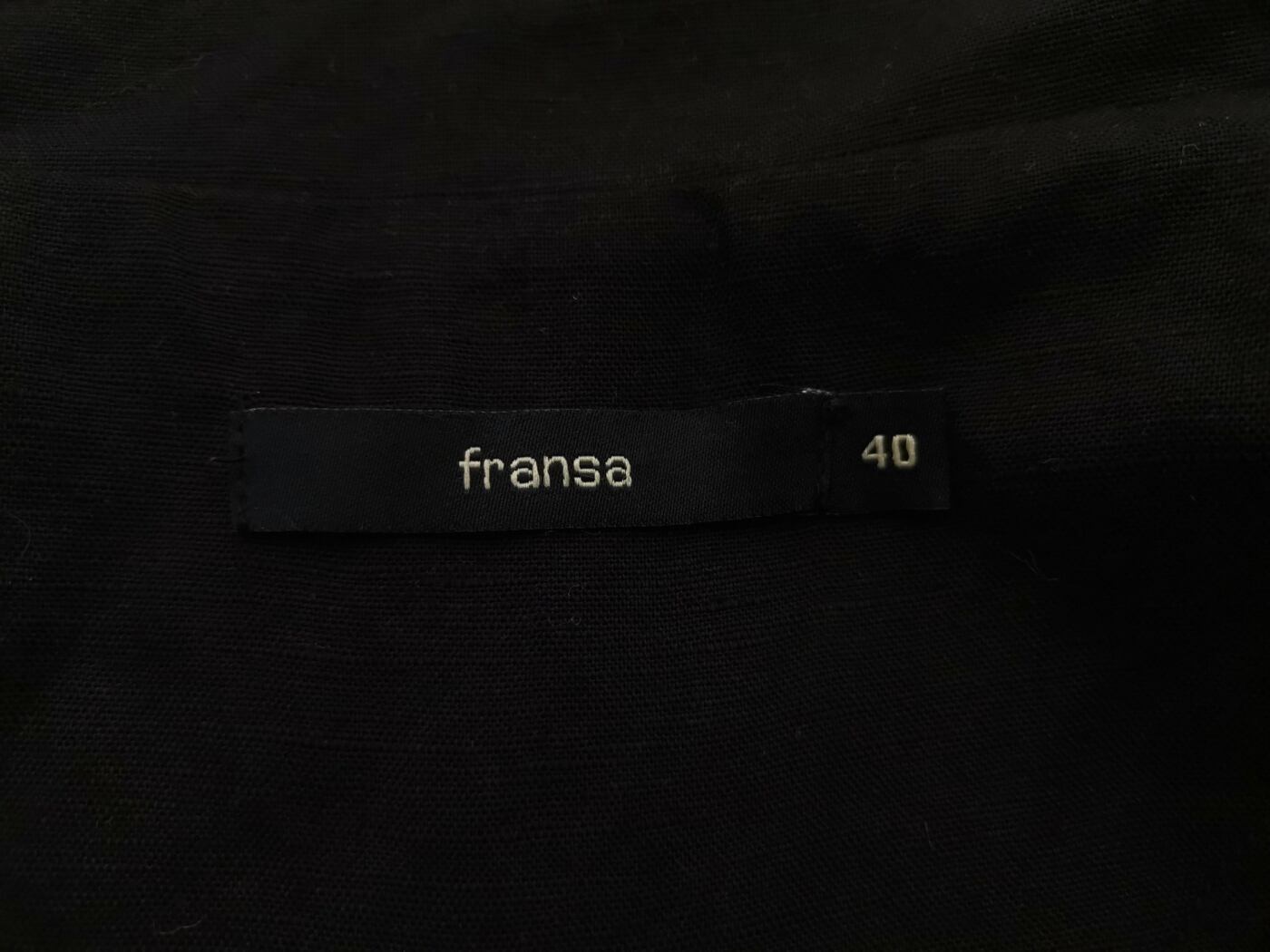 Fransa Rozmiar 40 Kolor Czarny Płaszcz Długi rękaw Materiał Rayon