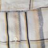 BEN SHERMAN Rozmiar 4 (XL) Kolor Kremowy Krata Kołnierz Męska Koszula Casual Krótki rękaw
