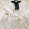 H&m Rozmiar 44 Kolor Kremowy Keyhole Crew Neck Bluzka Długi rękaw