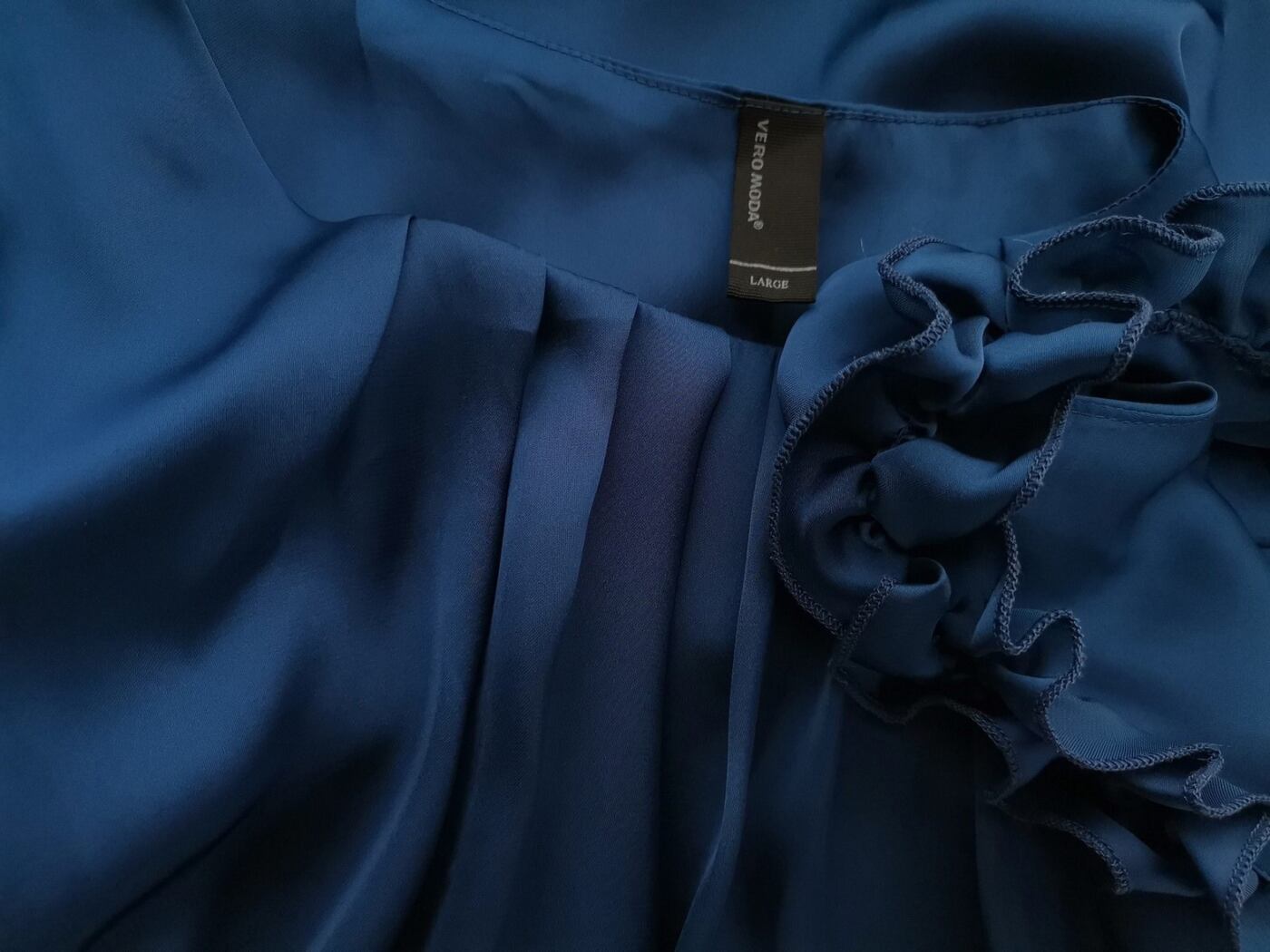 Vero moda Rozmiar L Kolor Niebieski Okrągły dekolt Tunika Bluzka Bezrękawnik Vero moda Rozmiar L Kolor Niebieski Okrągły dekolt Tunika Bluzka Bezrękawnik