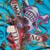 Ed hardy Rozmiar XXL (38/40) Kolor Niebieski Okrągły dekolt Sukienka Prostokątna Bezrękawnik Do Kolan Materiał Bawełna 100%