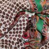 River island Rozmiar 18 (44) Kolor Brązowy Paisley W serek Bluzka Rękaw 3/4