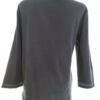 Signature Rozmiar L Kolor Granatowy Split Crew Neck Bluzka Popover Guziki Rękaw 3/4 Materiał Bawełna 100%