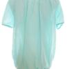 Flash Woman Rozmiar XL Kolor Niebieski Keyhole Crew Neck Bluzka Krótki rękaw Materiał Bawełna 100%
