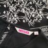 Indiska Rozmiar XS Kolor Czarny Crew Neck Sukienka Prostokątna Rękaw 3/4 Do Kolan Materiał Wiskoza 100%