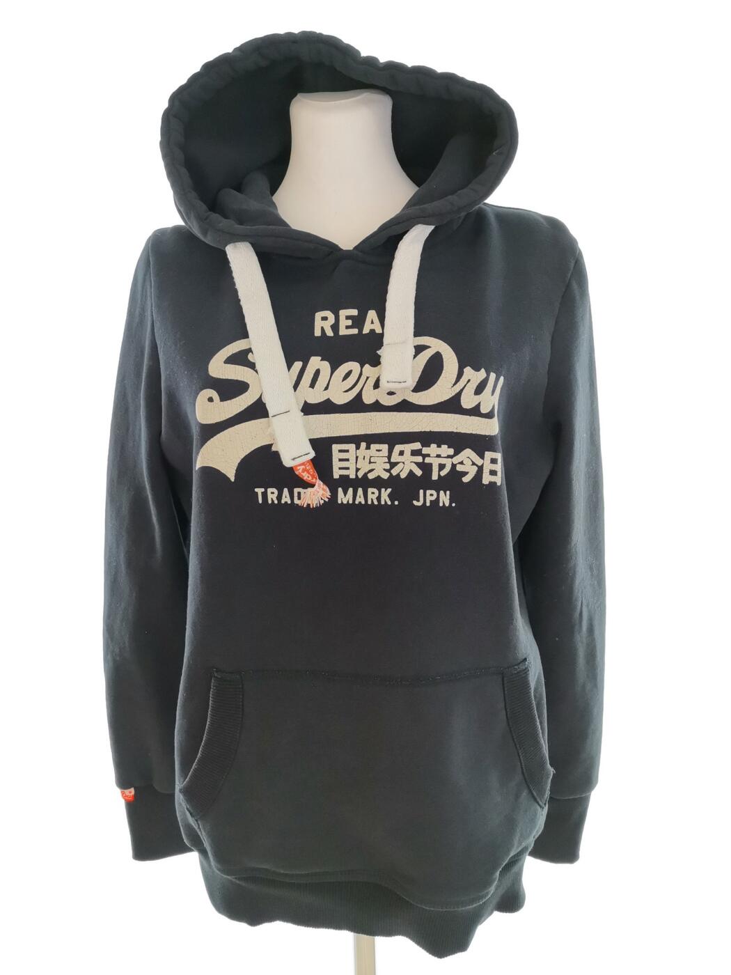 Superdry Rozmiar L Kolor Granatowy Bluza z kapturem Długi rękaw Materiał Bawełna Superdry Rozmiar L Kolor Granatowy Bluza z kapturem Długi rękaw Materiał Bawełna
