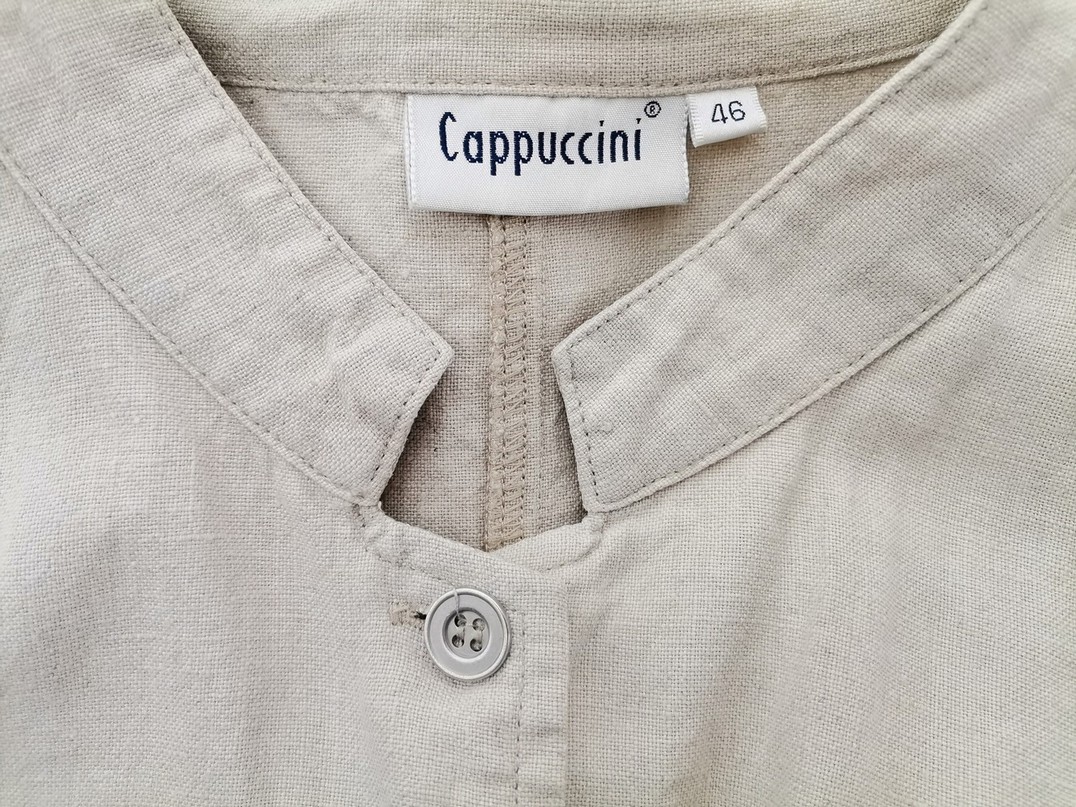 IMG_20220322_132816.jpg CAPPUCCINI Rozmiar 46 Kolor Kremowy Kurtka Długi rękaw Materiał Len 100%
