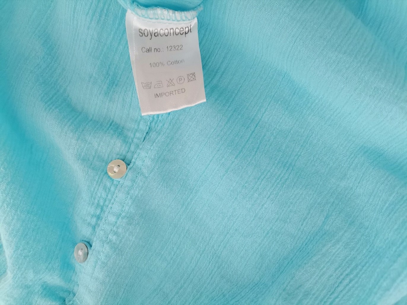Soyaconcept Rozmiar XL Kolor Niebieski Okrągły dekolt Tunika Popover Bluzka Krótki rękaw Materiał Bawełna 100% Soyaconcept Rozmiar XL Kolor Niebieski Okrągły dekolt Tunika Popover Bluzka Krótki rękaw Materiał Bawełna 100%