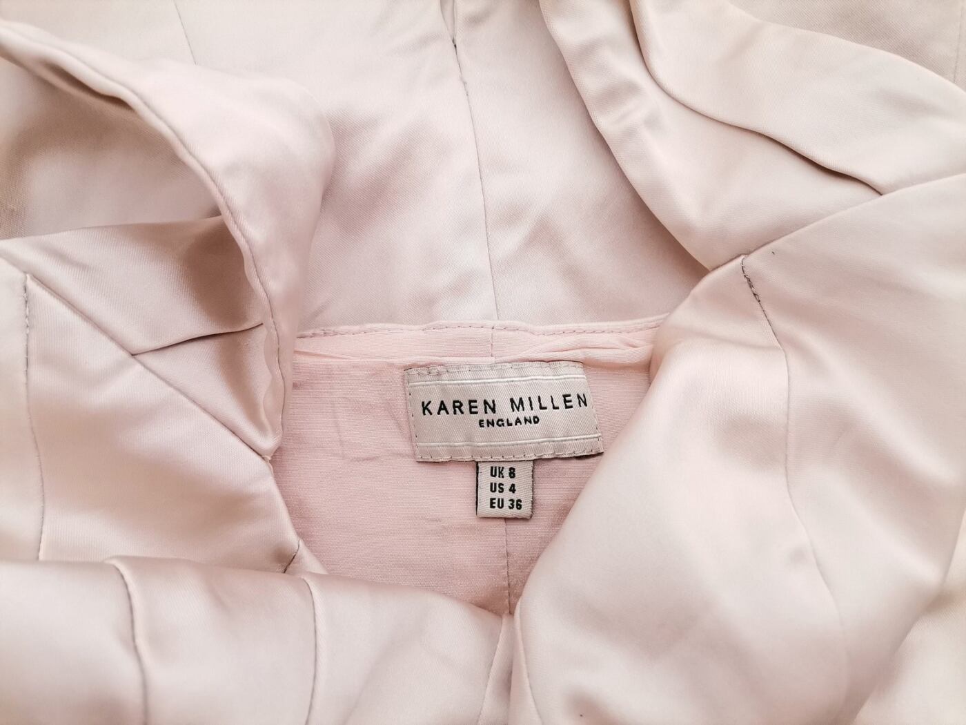 Karen MILLEN Rozmiar 8 (36) Kolor Perłowy Halter Suknia Balowa Sukienka Wieczorowa Bezrękawnik Midi Karen MILLEN Rozmiar 8 (36) Kolor Perłowy Halter Suknia Balowa Sukienka Wieczorowa Bezrękawnik Midi