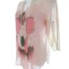 Cream Rozmiar 34 Kolor Kremowy Split Crew Neck Bluzka Rękaw 3/4
