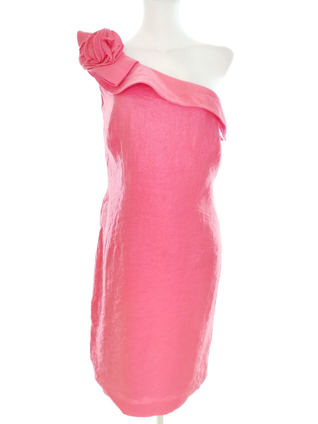 Jessica Howard Rozmiar 8 (36) Kolor Różowy Na Jedno Ramię Suknia Balowa Sukienka Wieczorowa Bezrękawnik Do Kolan