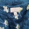 Monsoon Rozmiar M Kolor Niebieski Split Crew Neck Bluzka Bezrękawnik Materiał Len 100%