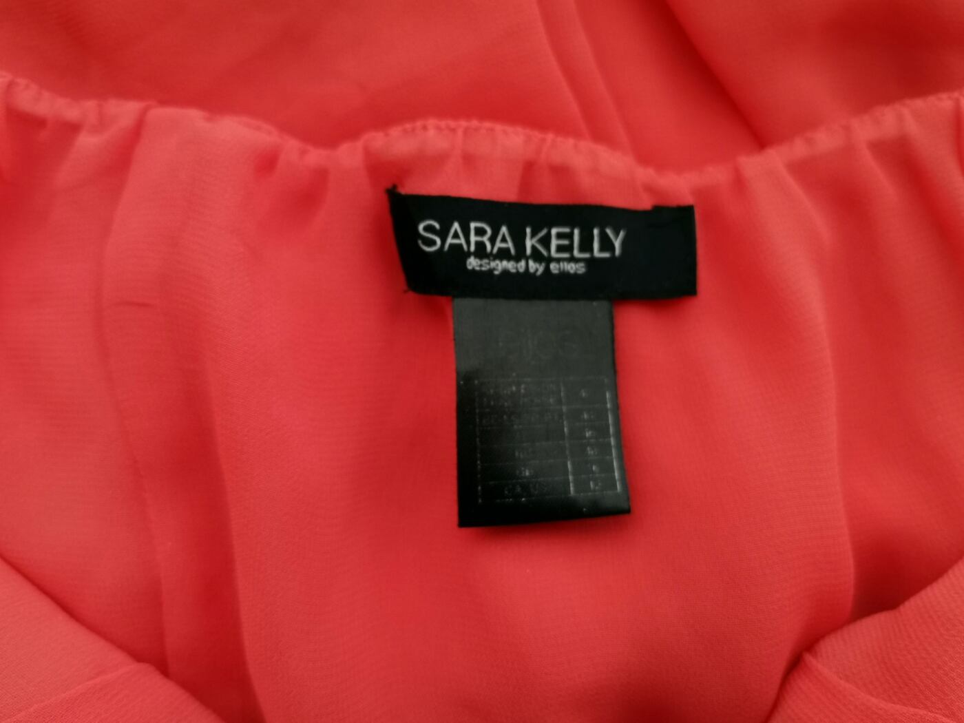 SARA KELLY Rozmiar 42 Kolor Pomarańczowy Halter Sukienka Letnia Bezrękawnik Midi SARA KELLY Rozmiar 42 Kolor Pomarańczowy Halter Sukienka Letnia Bezrękawnik Midi