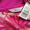 Marks&spencer Rozmiar 16 (44) Kolor Fuksja Okrągły dekolt Bluzka Rękaw 3/4 Materiał Wiskoza