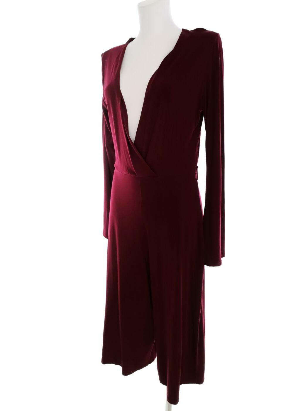 IMG_20220404_082206.jpg Missguided Rozmiar 12 (40) Kolor Bordowy Kombinezon Spodnium Długi rękaw Materiał Wiskoza