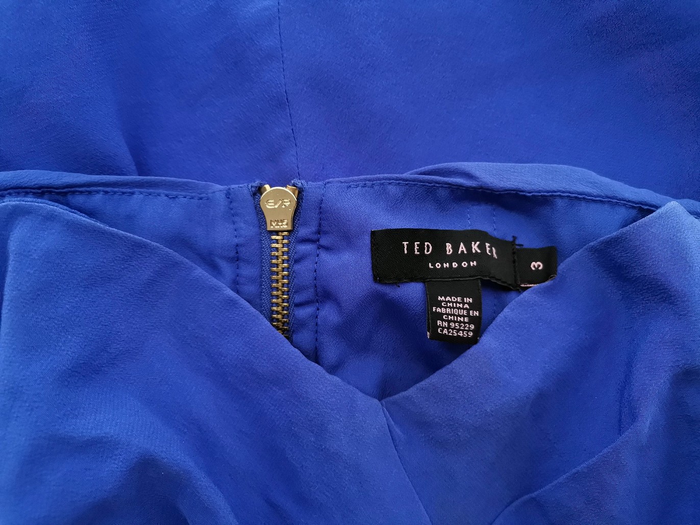 IMG_20220404_082951.jpg Ted Baker Rozmiar 3 (40) Kolor Niebieski Kombinezon Spodnium Bezrękawnik Materiał Jedwab 100%
