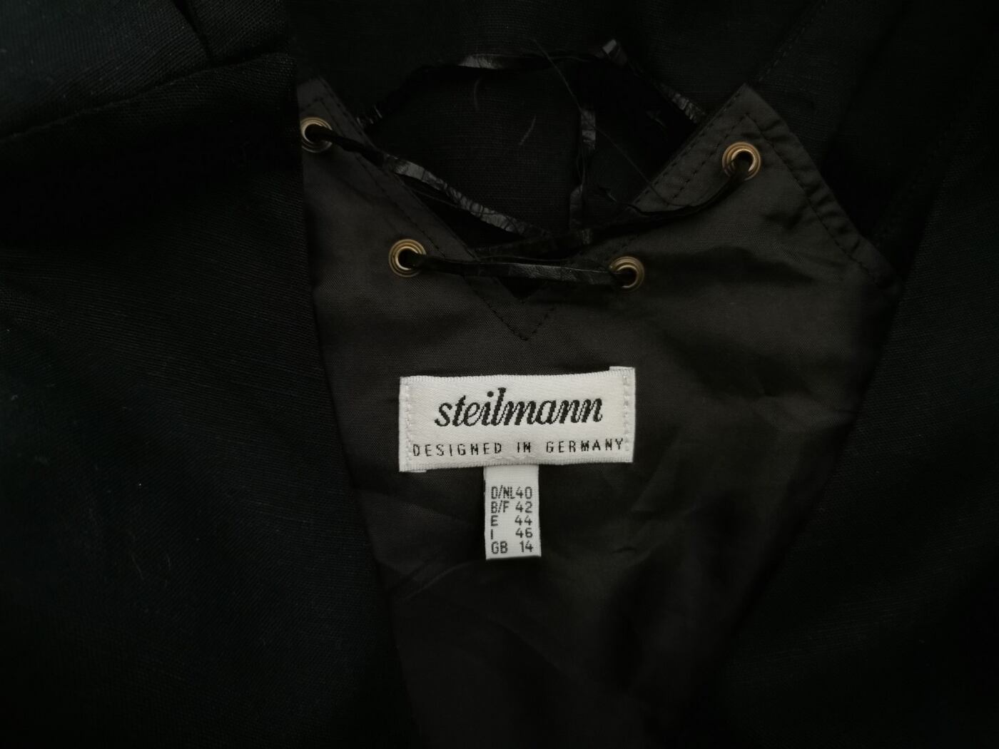 Steilmann Rozmiar 40 Kolor Czarny Okrągły dekolt Sukienka Maxi Bezrękawnik Długa Steilmann Rozmiar 40 Kolor Czarny Okrągły dekolt Sukienka Maxi Bezrękawnik Długa