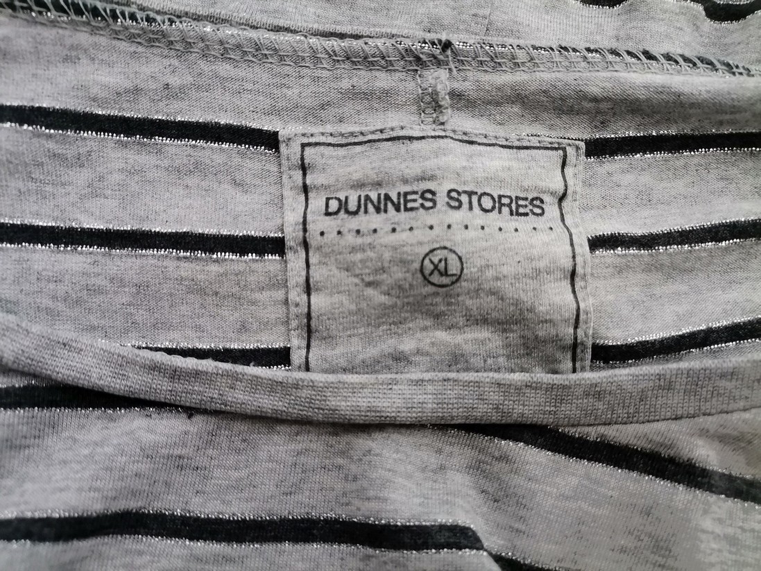 IMG_20220406_104607.jpg Dunnes stores Rozmiar XL Kolor Szary Pasy W łódkę Bluzka Rękaw 3/4