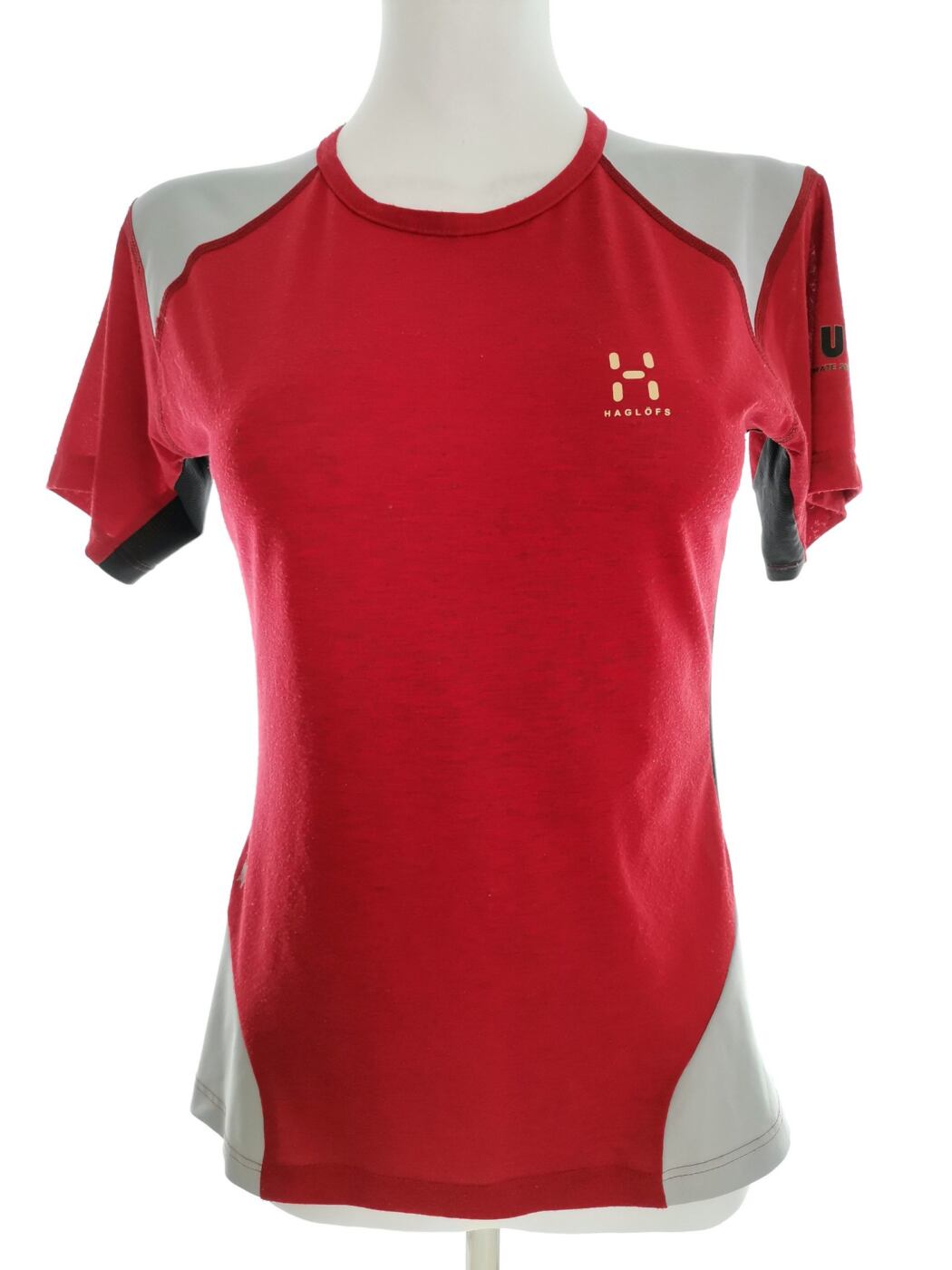 Haglöfs Rozmiar 34/36 Kolor Czerwony Crew Neck T-Shirt Krótki rękaw