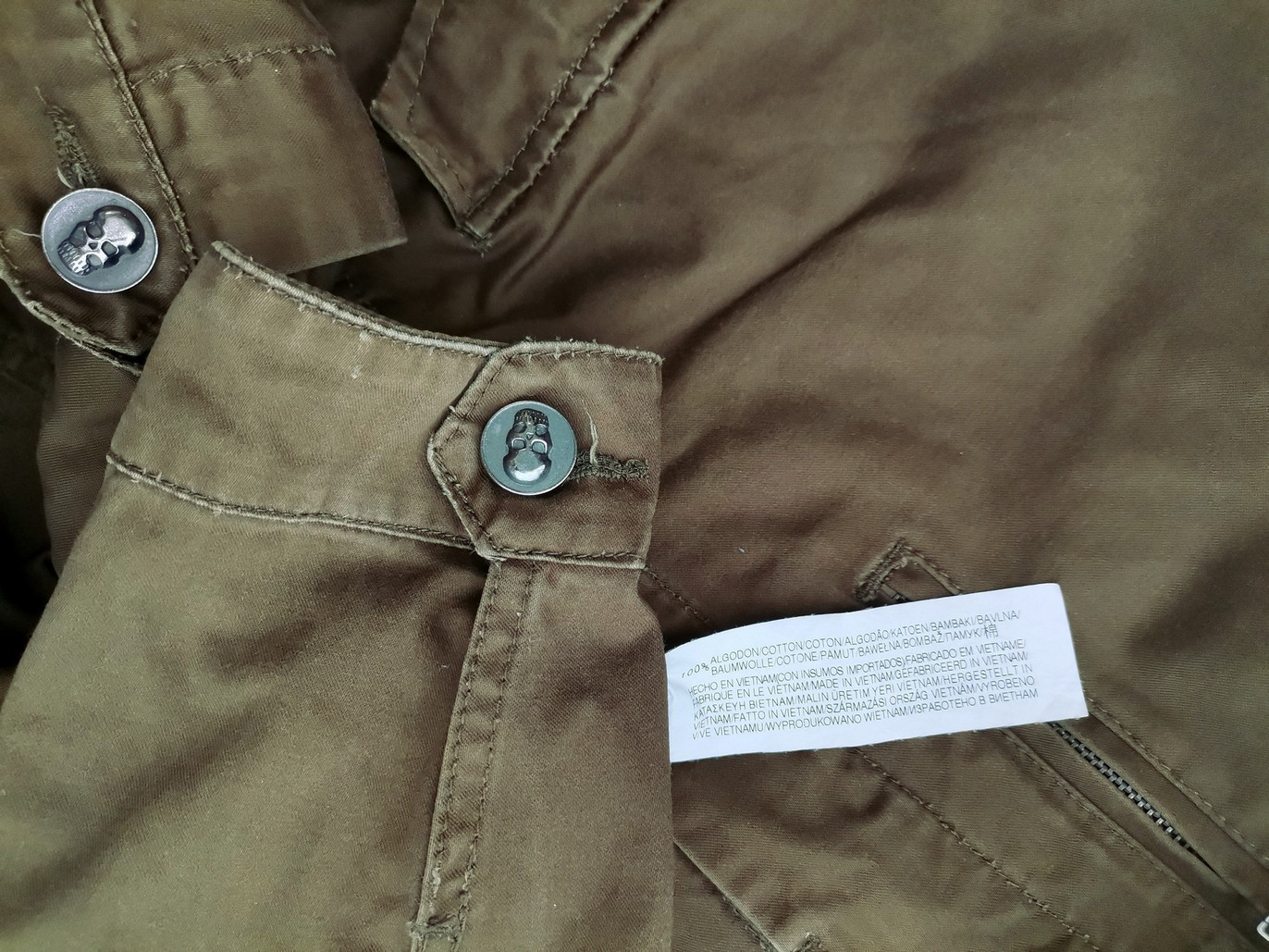IMG_20220406_132652.jpg Xdye Rozmiar XL (38/40) Kolor Khaki Kurtka Długi rękaw Materiał Bawełna 100%